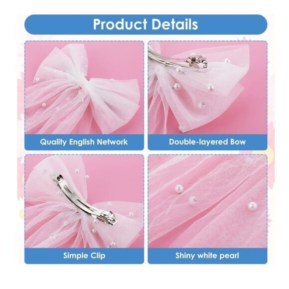 Bridal Pearl Bow - Picture 3 of 6